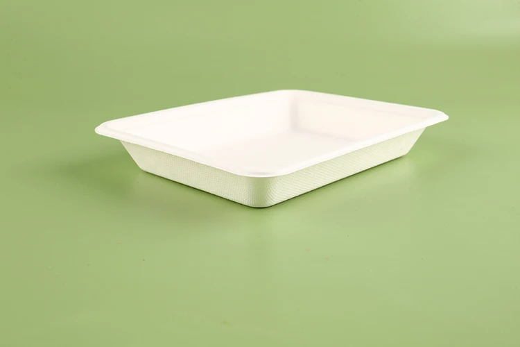 Eco Friendly Recycle Pack  Disposable Ecopack Biodegradable Freshware Meal Ecopack Food Packaging Meal Tray