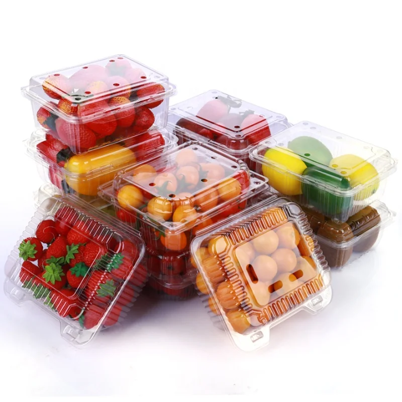 
 Одноразовые рпэт/ПЭТ пластиковые раскладушки блистерные пищевые дынетки контейнер прозрачный квадрат фруктов и овощей упаковочные коробки  