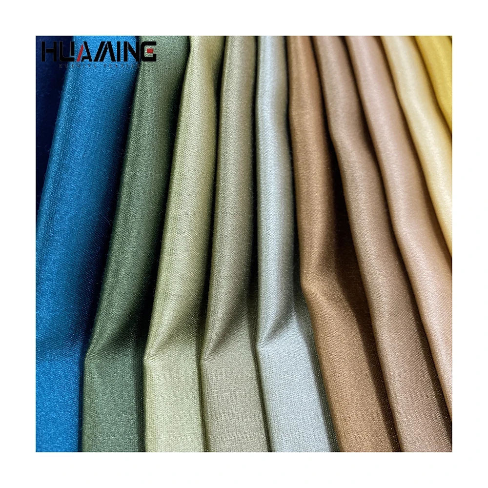 No MOQ 100% Polyester 238GSM Medium Weight Wholesale Jacquard Yarn Dyed Upholstery Satin Silk Plain Fabric For Clothing