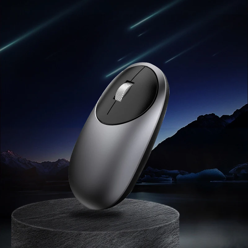 
DOQO Wireless 5.1 mouse aluminum case support 3 devices 1000 to 1400 DPI super mute pretty design gaming mouse 
