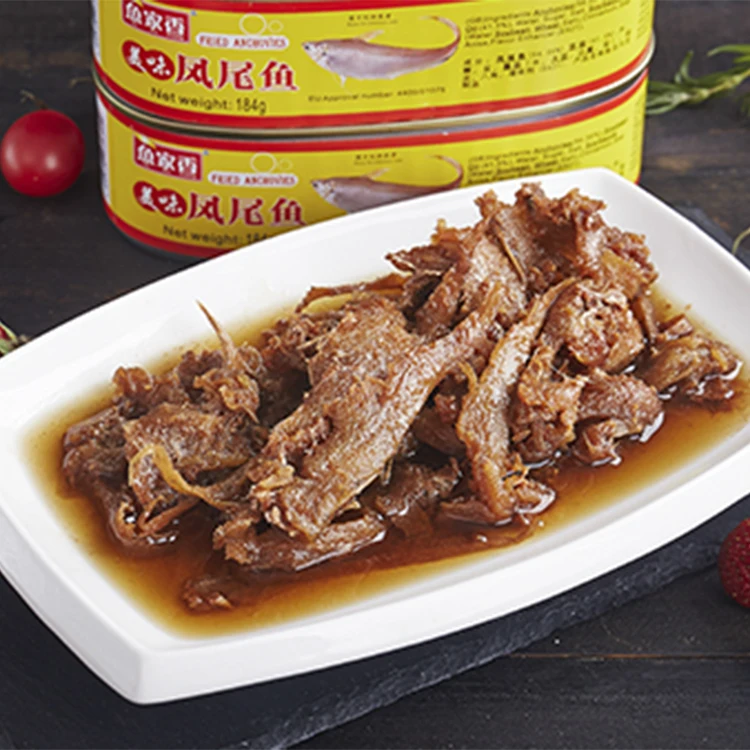 Best Selling  Caned Foods Manufacturer 184g Fillets Of Anchovies Canned