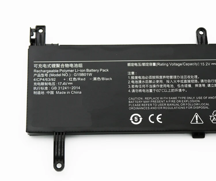 Hot new laptop battery G15B01W G15BO1W for xiaomi Gaming Laptop 2019 series genuine notebook rechargeable battery
