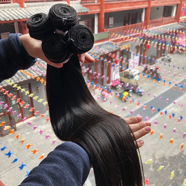 Free Sample Wholesale Indian Raw Virgin Cuticle Aligned Hair Bone Straight Super Double Drawn Human Hair