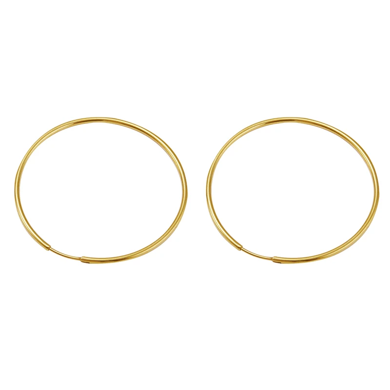 Manufactory wholesale fashion jewelry earrings women stainless steel circle piercing earring buckle