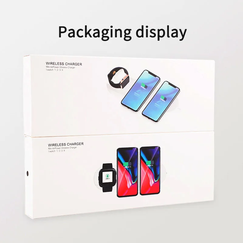 Newest 2020 shenzhen wireless charger sensor Watch mobile phone headset 3 in 1 wholesale custom logo oem fast wireless charger