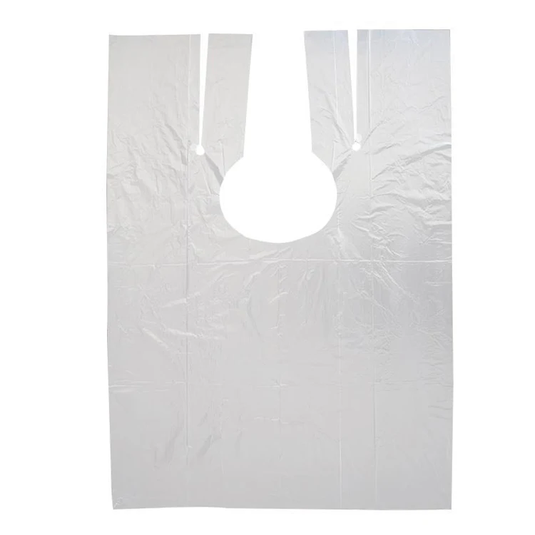 High Quality Transparent Barber Apron Haircut Bib PE Shampoo Disposable Capes Hair Salon apron women stylist salon aprons