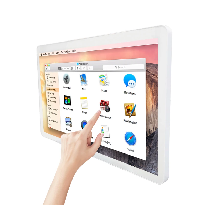 21 5 32-дюймовый Rockchip Android Win11 сенсорный ЖК-монитор Настенный интерактивный экран для использования в аэропорту