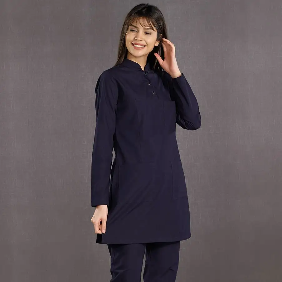 Wholesale spa uniforms fashion scrub top beauty tunics spa and salon uniforms maid uniform