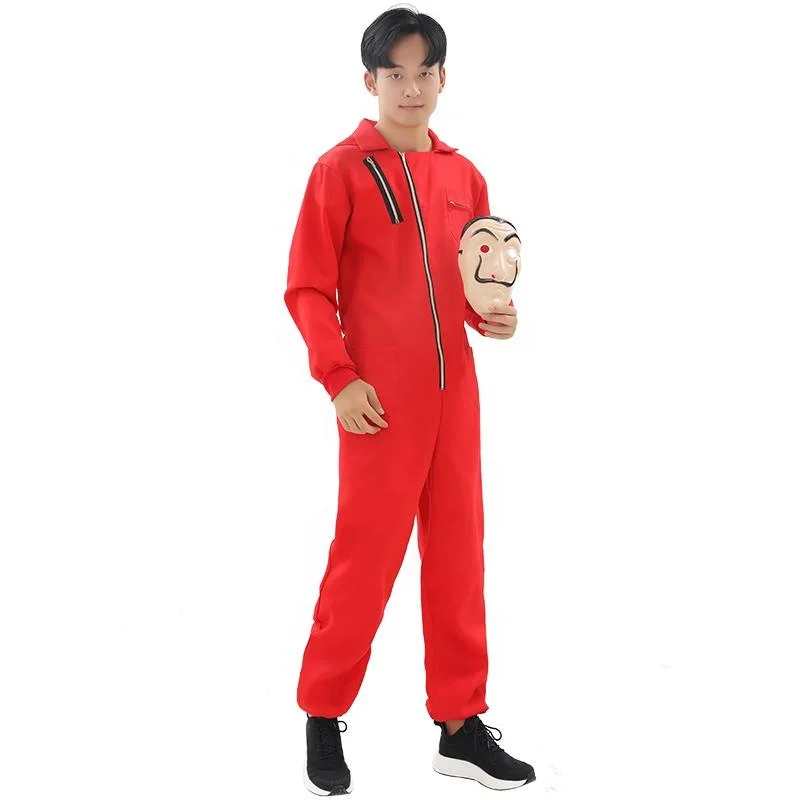 Money Heist costume La Casa De Papel Halloween Party Cosplay Paper House Salvador for Men Women Adult Unisex