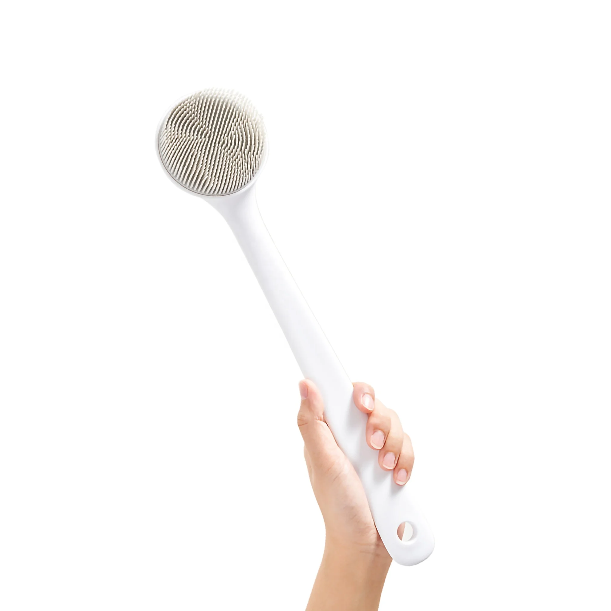Eco Long Handle Massage Exfoliating Scrub Wash Cleaning Silicone Bath and Body Scrub Bodyworks Brush