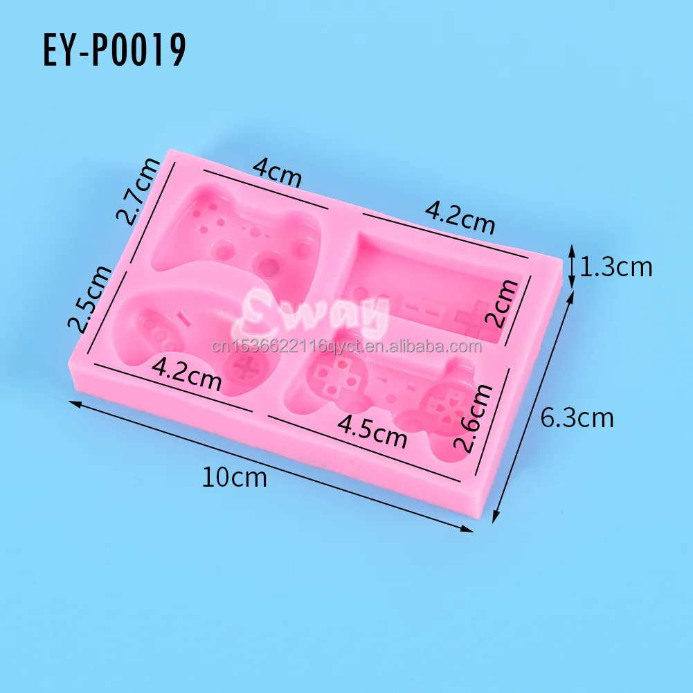 New Game Controller Gamepad Silicone Mould Video Game Controller Fondant Mold For Cupcakes Resin Clay Gumpaste