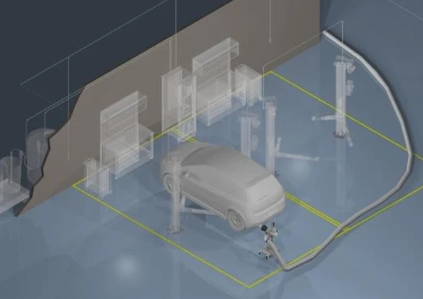 Portable Exhaust Removal for indoor spaces where internal combustion engine operate