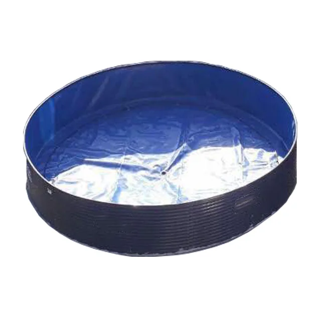 Aquaculture Reservoir Fish Tank PVC Tarpaulin Lining Galvanized Steel fish farming Tank
