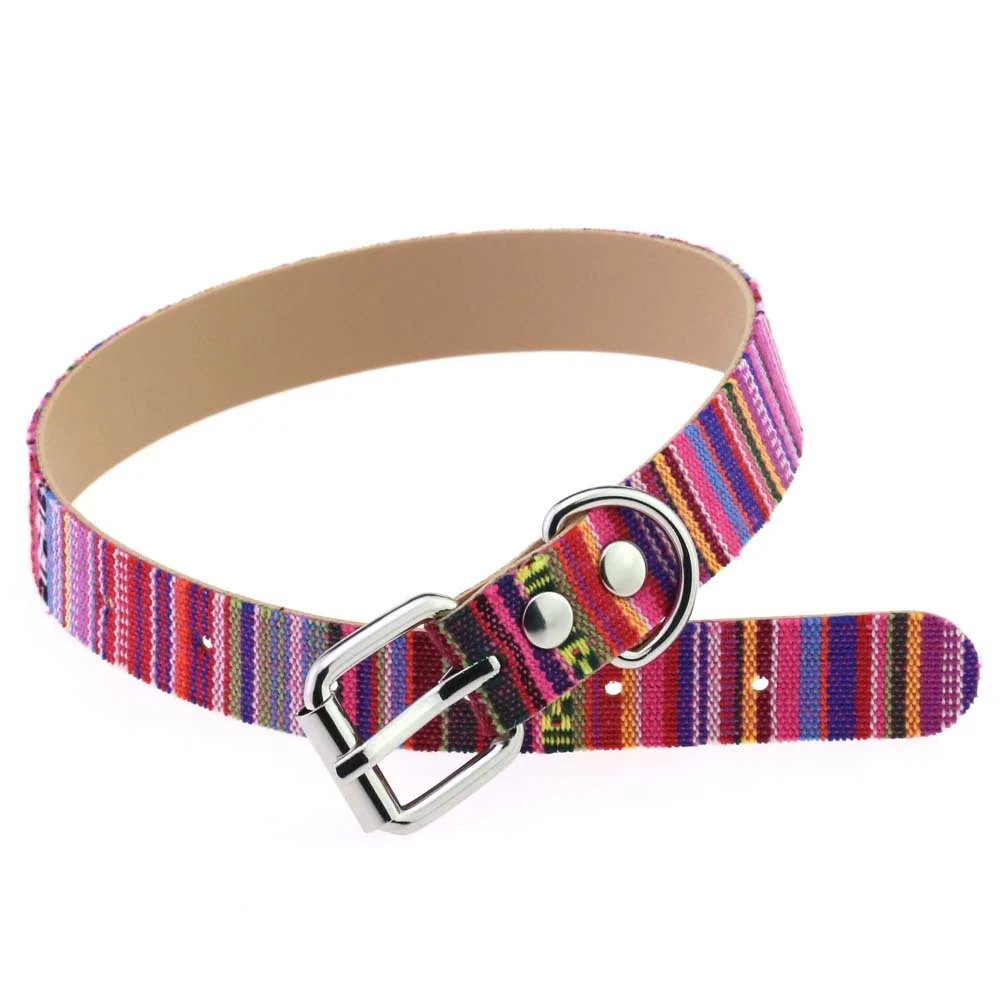Punk retro Bohemian ethnic style neck necklace PU belt buckle collar necklace