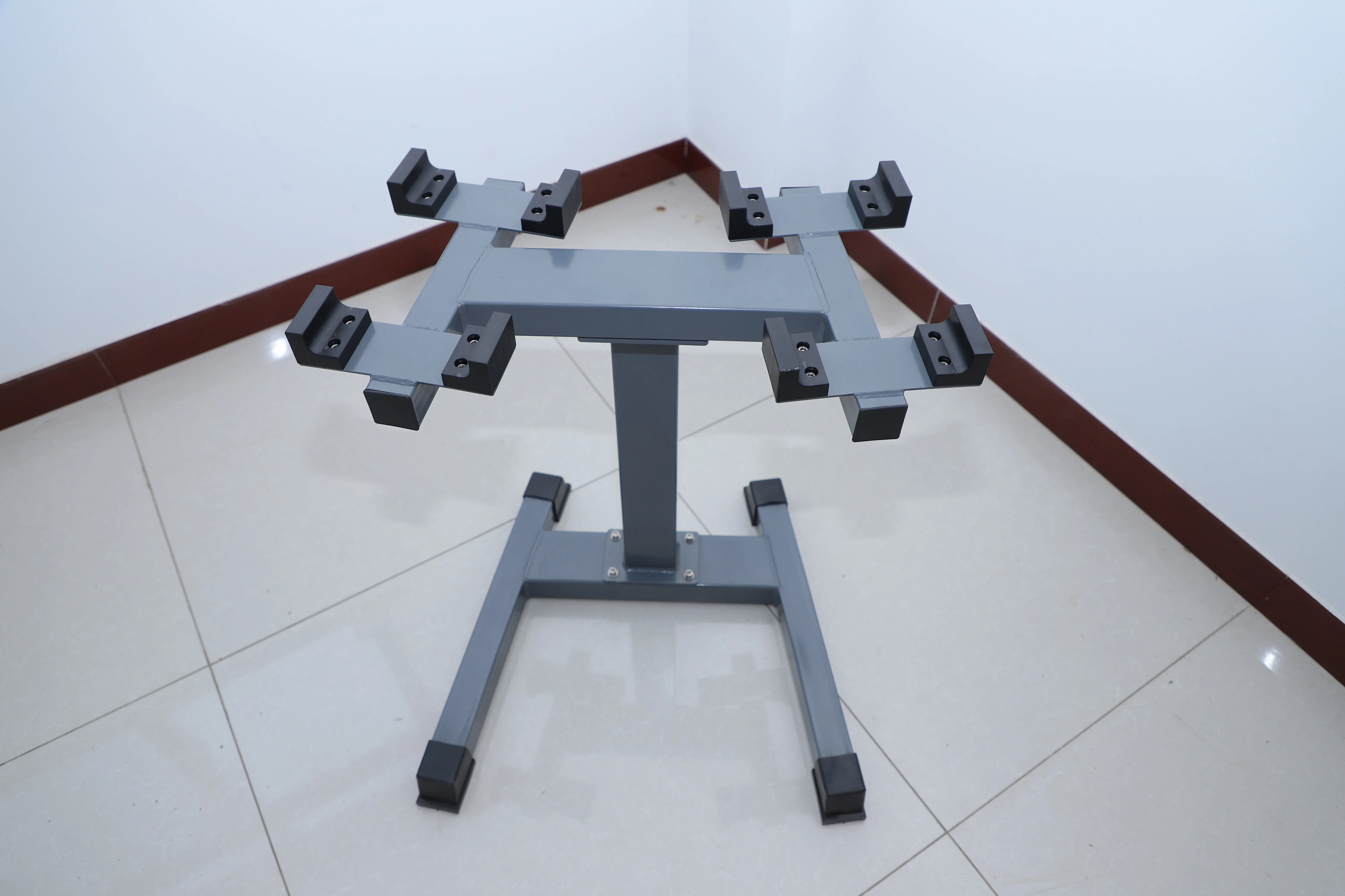Hot sale octagonal adjustable dumbbell update stand dumbbell rack