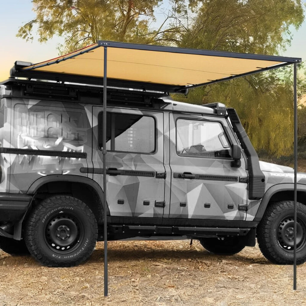 Monster4WD выдвижной внедорожник на крыше с боковым навесом отдельно стоящая алюминиевая палатка для кемпинга открытом воздухе летом 4x4 транспортных средств