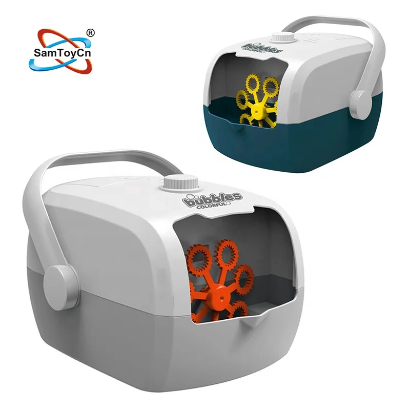 Electric Rechargeable Summer Outdoor Portable Bubble Blower Maker Automatic Bubble Machine for Kids