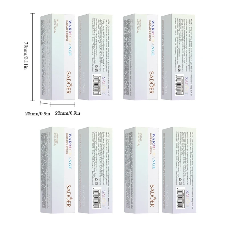 SADOER Fruity Hydrate Moisturizing Lips Brighten Long Lasting Plump Anti-dryness Blue Magic Color Change Lipstick