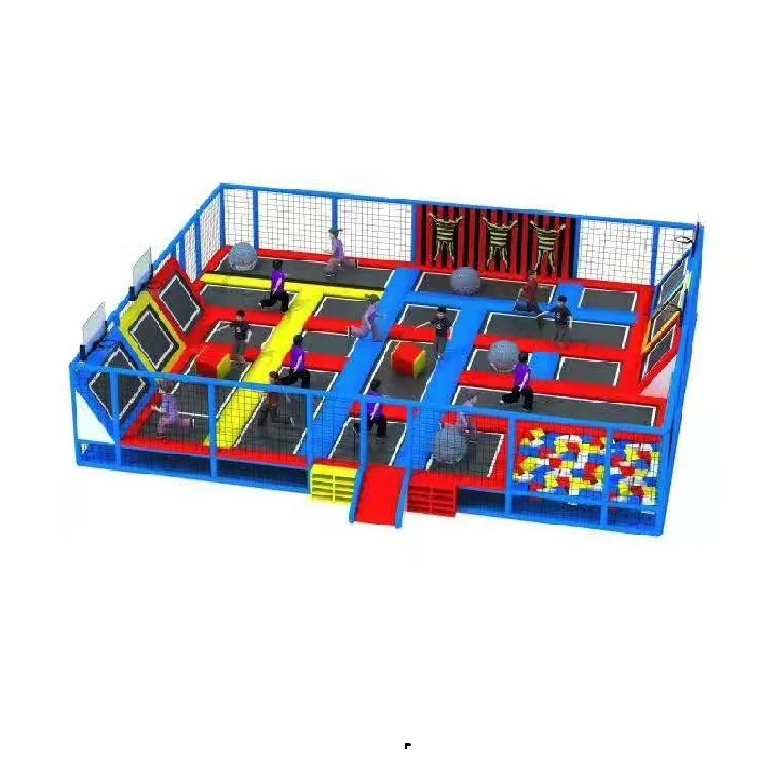 High Quality Trampoline Elastic Bed Amusement Park Indoor Playground Trampoline Park for Children and Adults Fun by Factory Sale