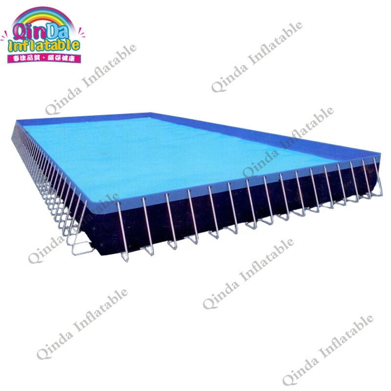 Water park above ground swimming pool metal frame stainless steel pool with cheap price