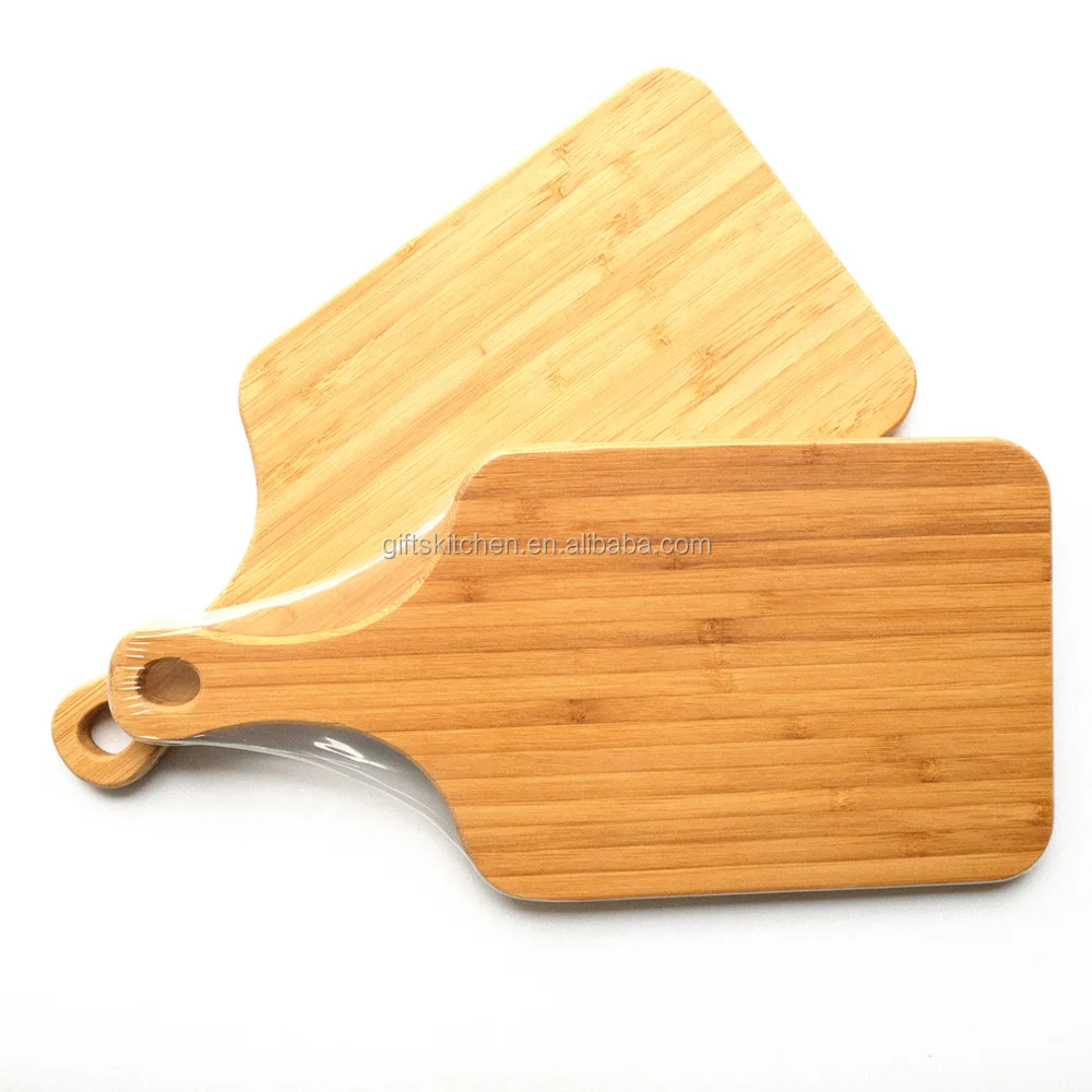 Factory Wholesale Bamboo Wooden Cutting Board Handle Baking Pizza Bread Fruit Cheese