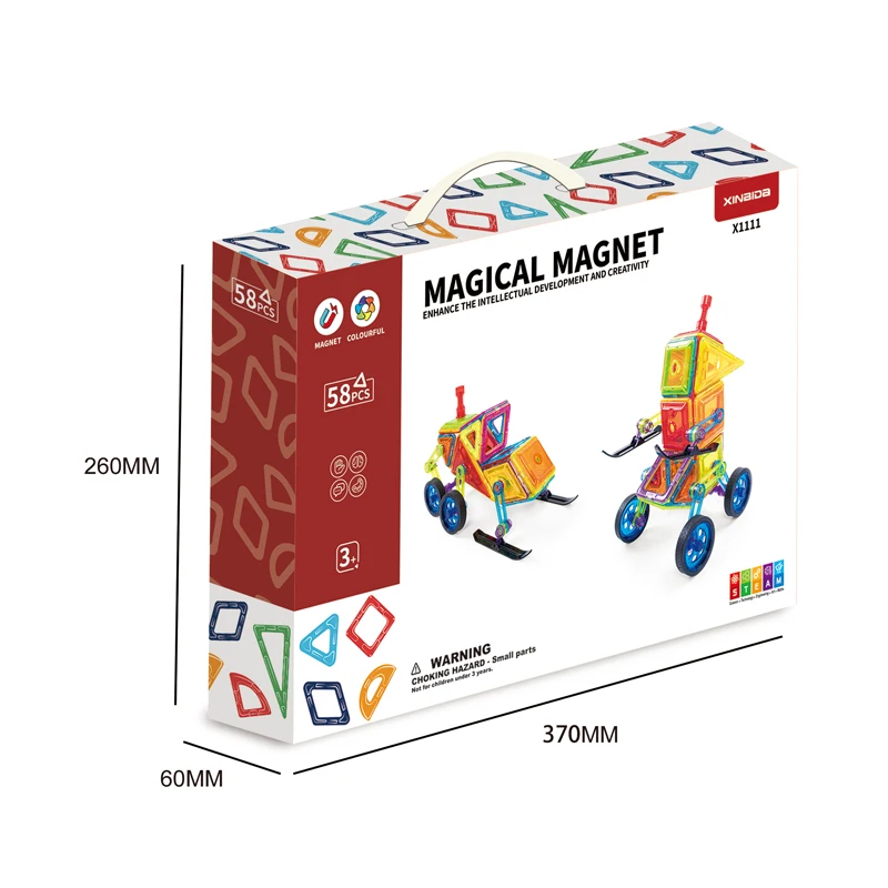 Magnetic Tile Building construction blocks educational toy set Magical Magnet