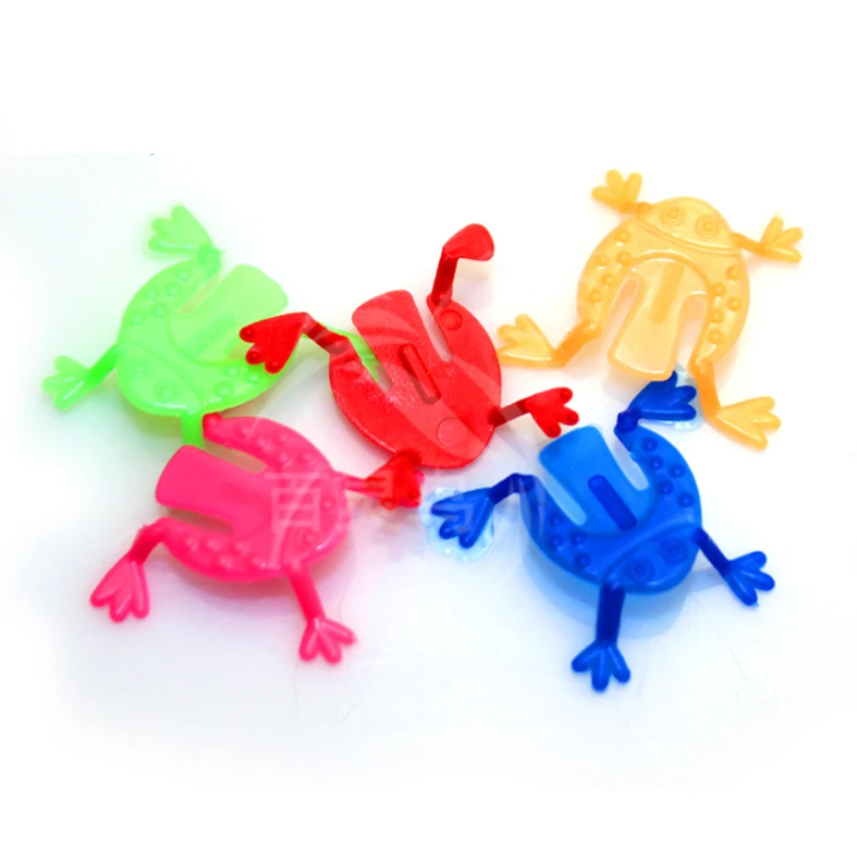 very cheap small plastic funny promotional jumping frog toy buy from China
