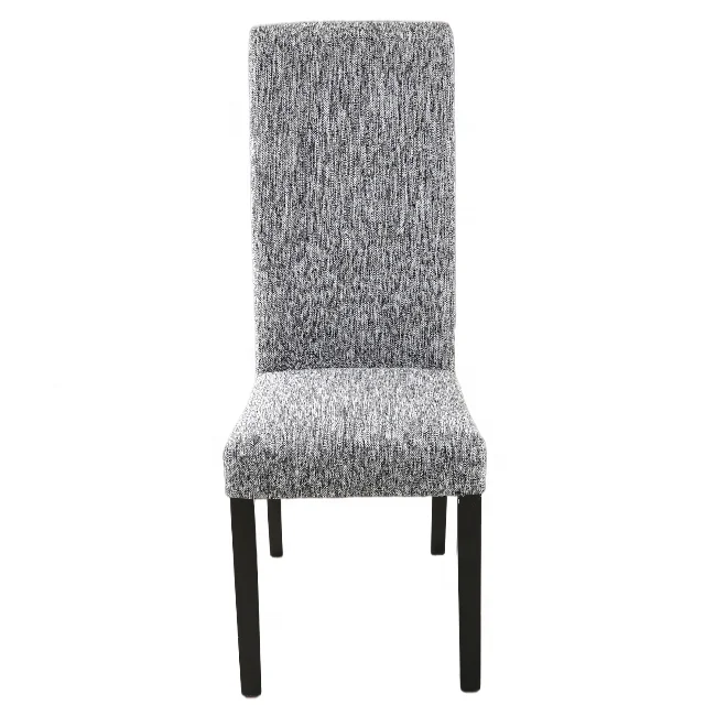 
2021 New Modern high back fabric dining chair with wooden legs 