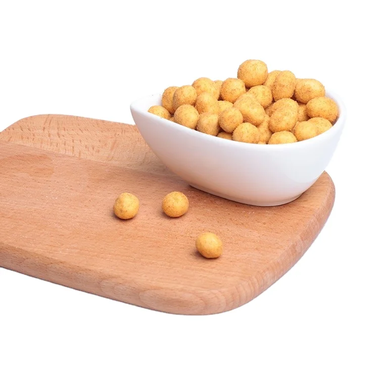 office snack ready to eat roasted peanut coated flour coconut milk flavored