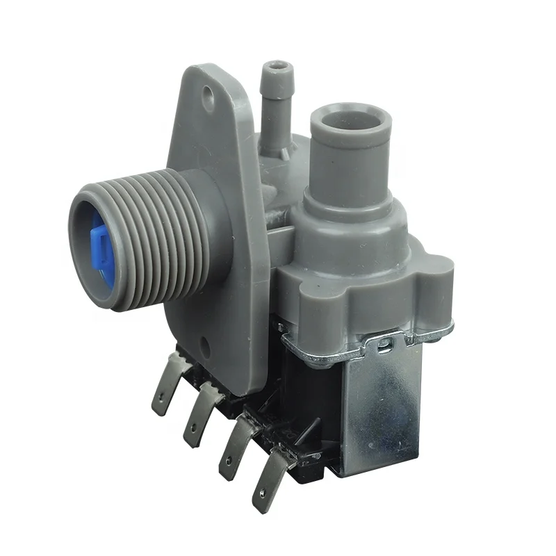 AC110-240V coil double water inlet valve  solenoid valve for washing machine washer spare part