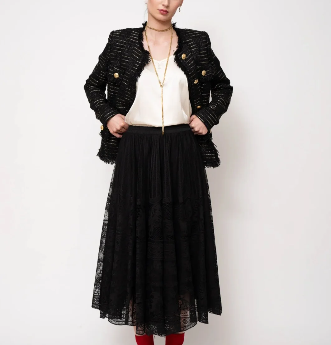 Odm Oem Design High Quality Lace Long Skirt Womens Skirts For Women Maxi Skirt
