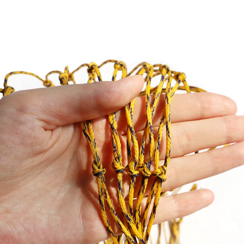 Wholesale Supplier High Strength HDPE 380D 6ply yellow Braided Twine Knotted Net Trawl Net PE Net
