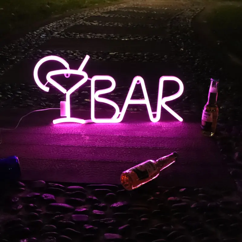  Неоновая светодиодная буквенная вывеска с питанием от USB или аккумулятора светодиодное освещение для бара украшение дома ресторана