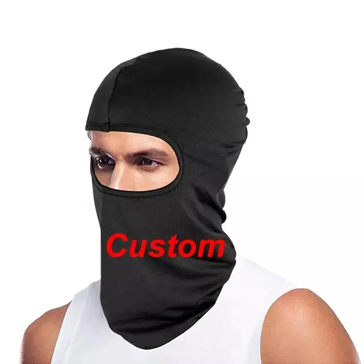 Недорогая оптовая продажа индивидуальный дизайн многофункциональная полиэстер удобная ветрозащитная теплая спортивная Балаклава с 1