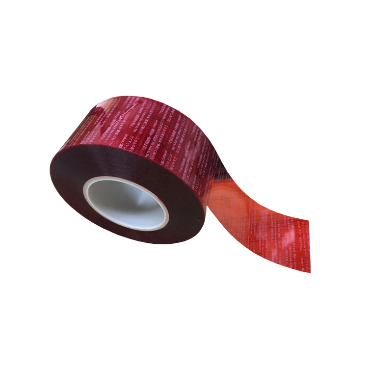 
 Красная ПЭТ-пленка 75 мкм с односторонним силиконовым покрытием для клейкой ленты  