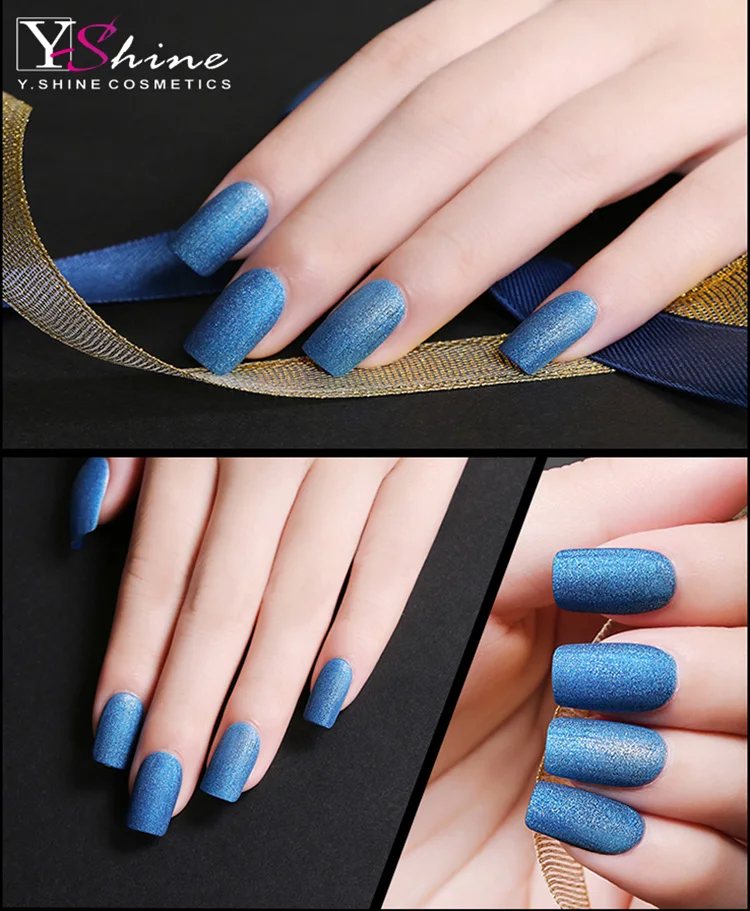 Factory Manufacture Private Label Soak Off nail art glitter gel Gold Sand Gel Matte Color Gel