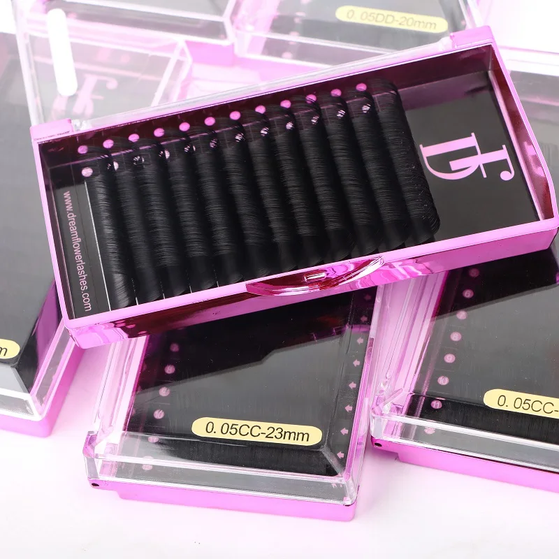 Volume lash packing box Mink lashes tray private label lash extensions easy fan faux Mink Eyelash Extension