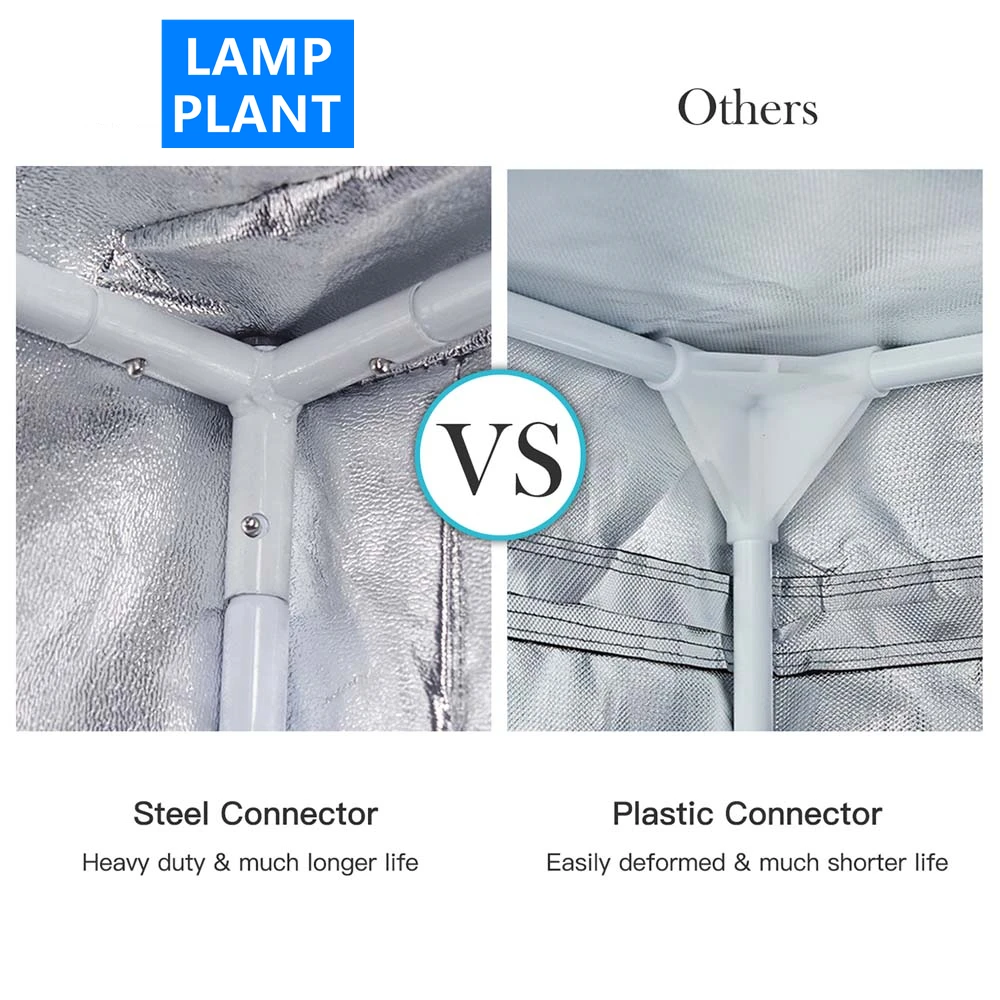 LAMPPLANT 120*120*200 полный комплект система посадки водонепроницаемая 1680D для помещений дешевые палатки выращивания