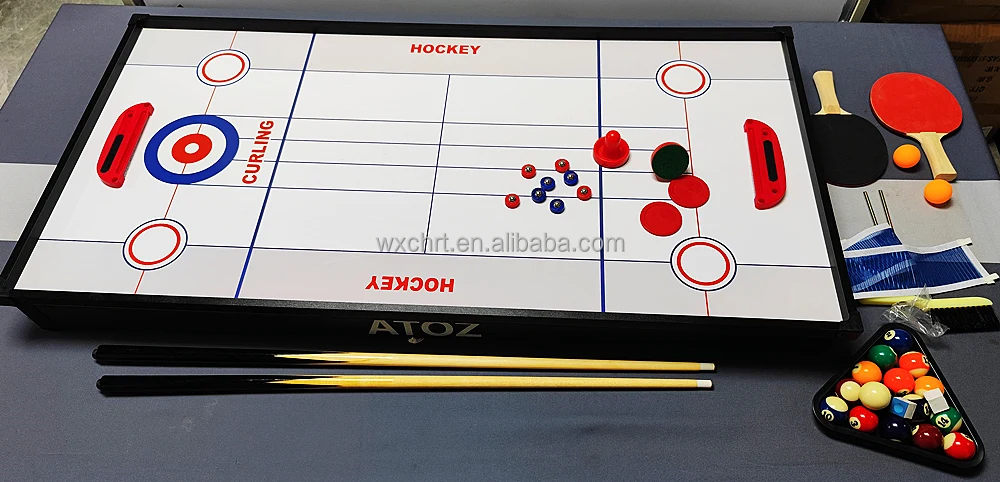 4 в 1 складной многофункциональный бильярдный стол CHRT для тенниса и хоккея с шайбой