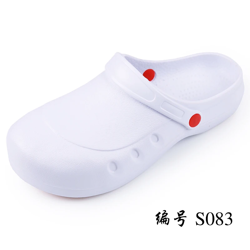 Waterproof and non-slip safety work shoes in summer dust-free workshop