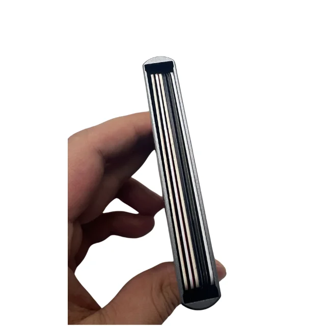 New Trend Personalised Minimalist Wallet Aluminum Metal Credit Card Holder Mens Slim Rfid Block Pop Up Wallet For Gifts