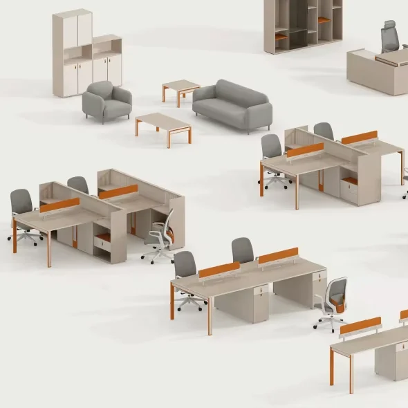 Luxury Office Furniture Full Set With Workstation Desk From Guangzhou