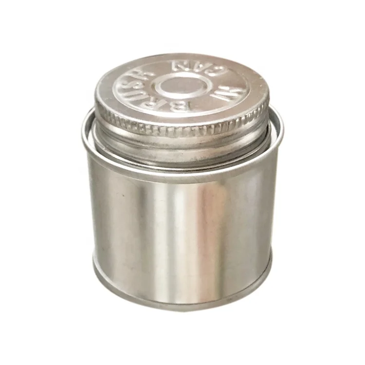 2oz empty screw cap tin can for pvc glue