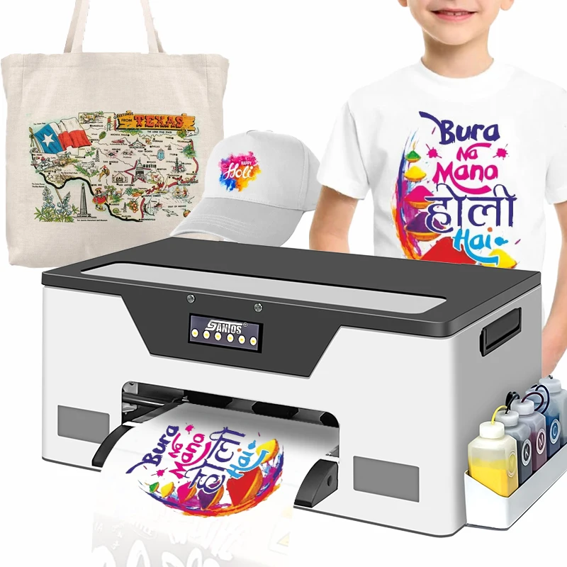 New style T-shirt digital DTF printer A3 easy to operate for all fabrics printing machine 30cm