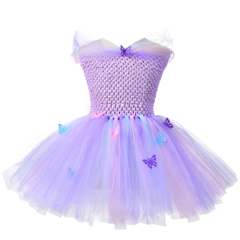 cosplay Magic children purple princess dress