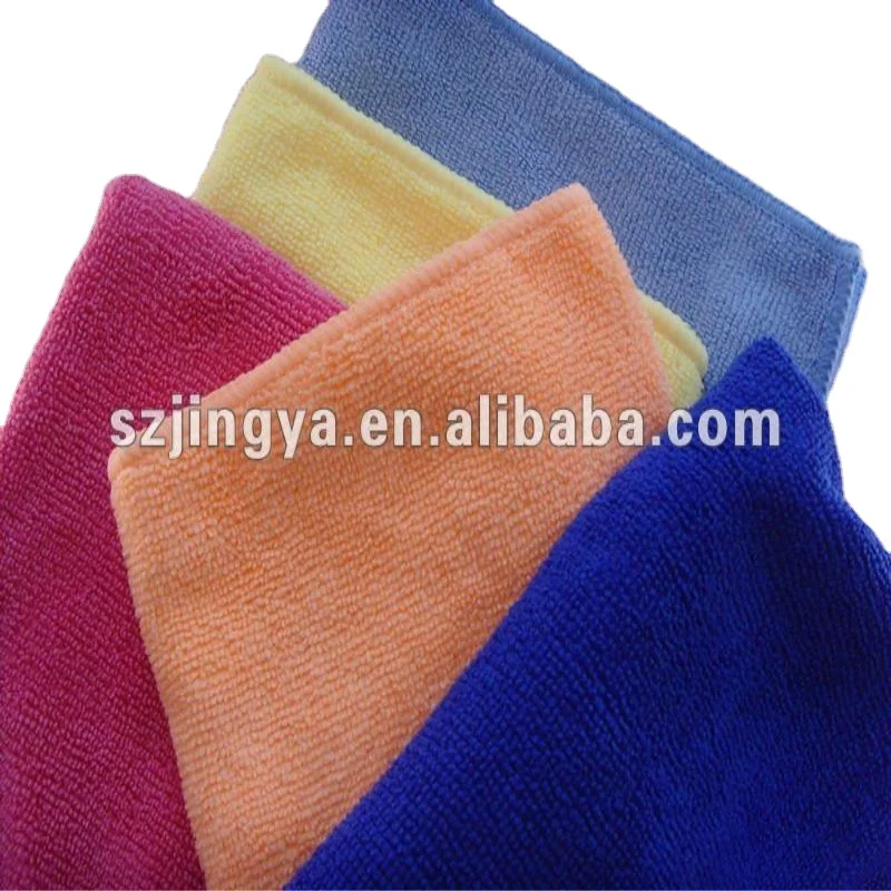 High quality soft and lint free microfiber pearl  custom printed towels
