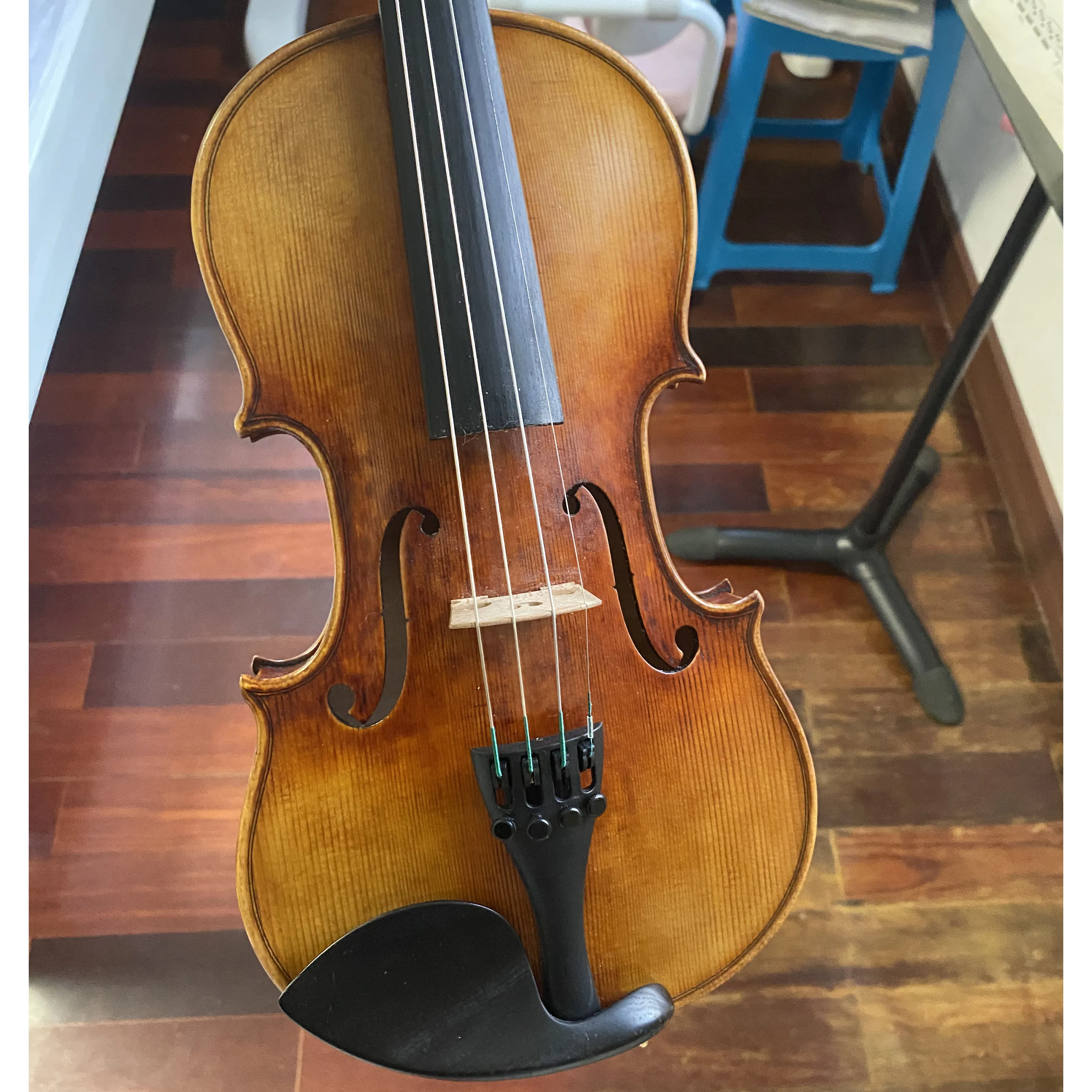 Professional Handmade 4/4 Flame Conservatory Violino Oil Paint German Violin