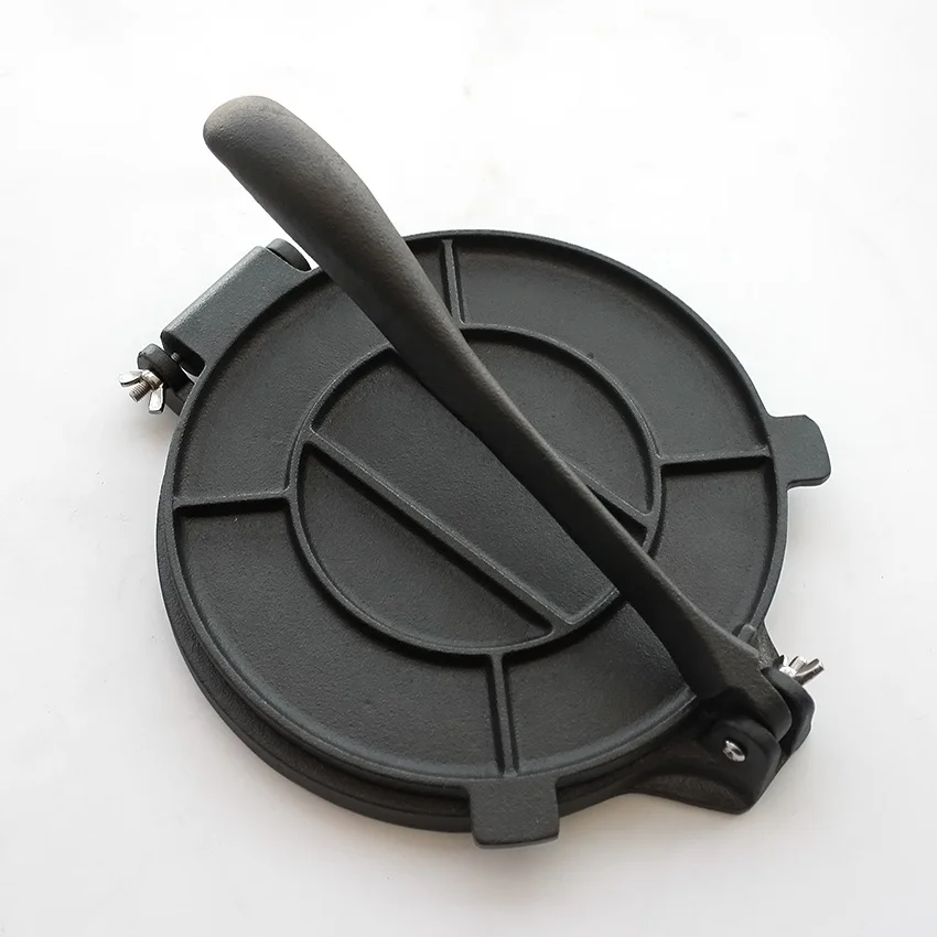 2021 Black 10 inch Cast Iron Tortilla Press with Handle