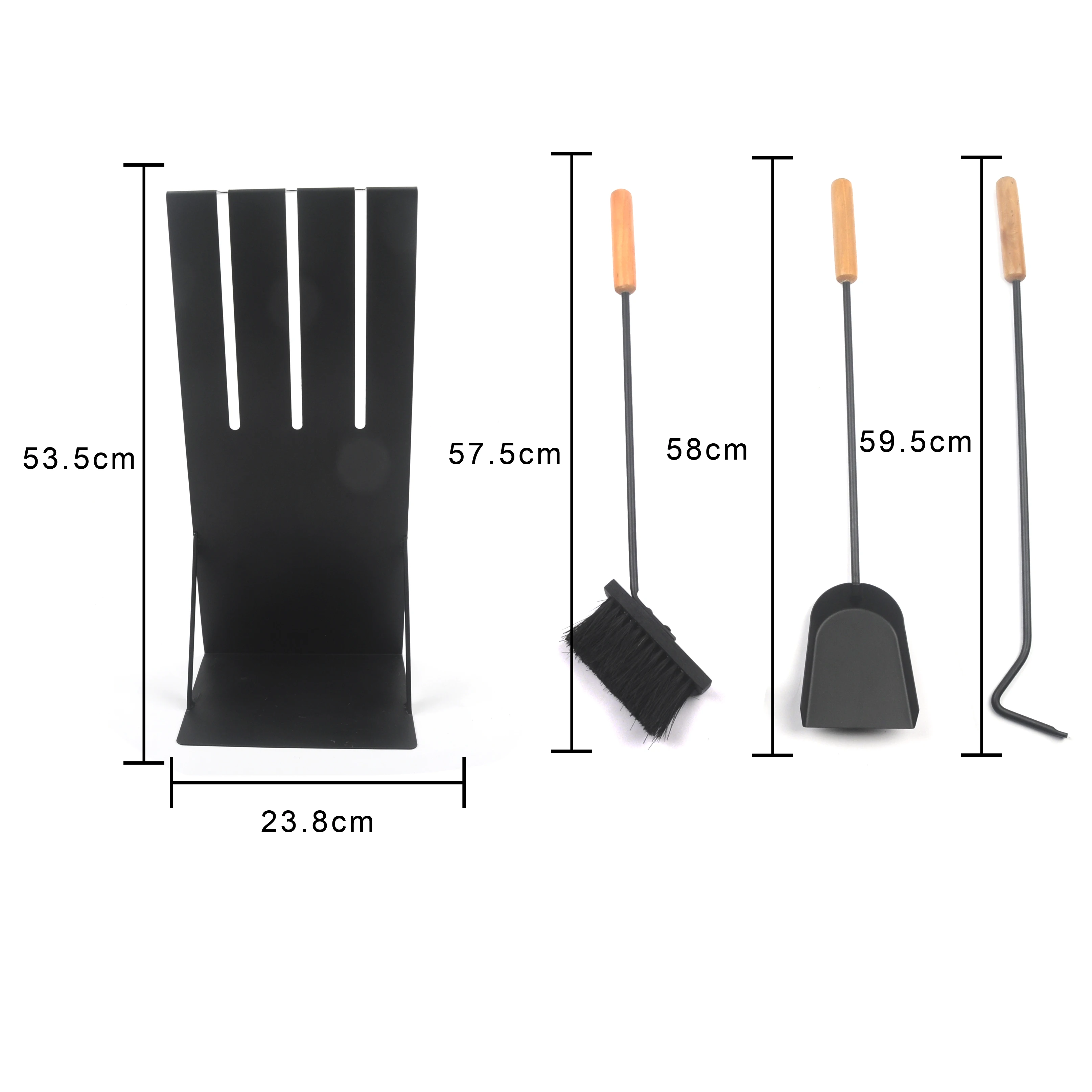 OEM Accept Fireplace Tool Set Fireplace Accessories, Stove Tools in 4pc Set with  Rust and Corrosion Protection