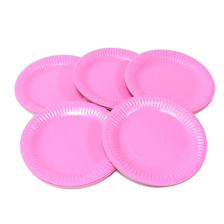 2024 party disposable tableware supplies sets custom print eco friendly disposable paper plates